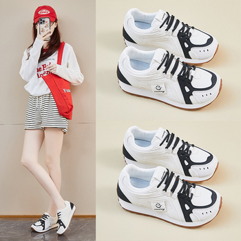 Moters Dad Shoes batai, PU viršus, apvali nosis, guminė padas, kulno aukštis 3–5 cm, aukštas viršus 3–7 cm