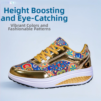 Moteriški laisvalaikio batai, pank stiliaus, aukštį didinančios sportbačiai, apvali nosis, PU viršus, grafiti raštas, žemas batų kaklelis, EVA padas, raišteliai