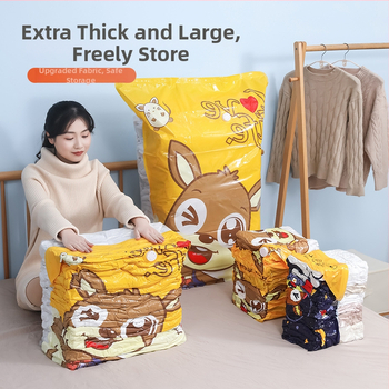 Kangaroo vakuuminė suspaudimo maišelis antklodei laikyti | 3D siurbimo dizainas, PA-PE medžiaga, Modelis: suspaudimo maišelis