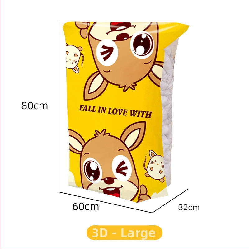 Kangaroo vakuuminė suspaudimo maišelis antklodei laikyti | 3D siurbimo dizainas, PA-PE medžiaga, Modelis: suspaudimo maišelis