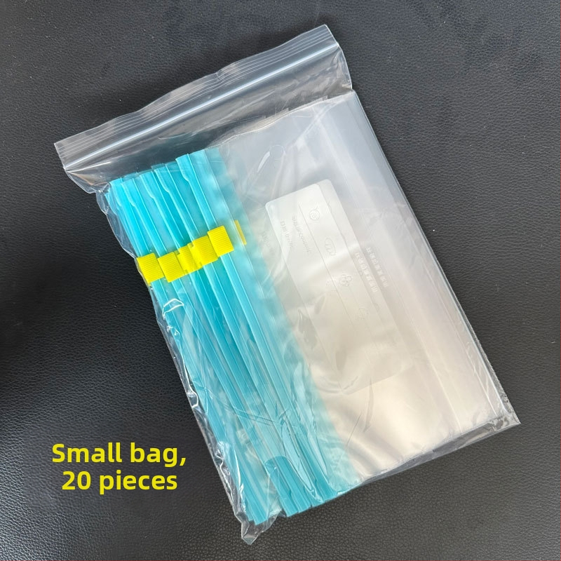 Užtrauktukų uždarymo šaldymo įdėklas iš maisto kokybės plastiko, daugkartinio naudojimo, tinkamas mikrobangų krosnelei, antibakterinis, nuo -60°C iki 100°C