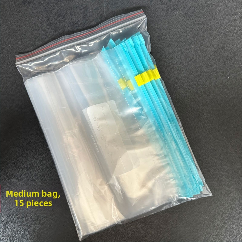 Užtrauktukų uždarymo šaldymo įdėklas iš maisto kokybės plastiko, daugkartinio naudojimo, tinkamas mikrobangų krosnelei, antibakterinis, nuo -60°C iki 100°C