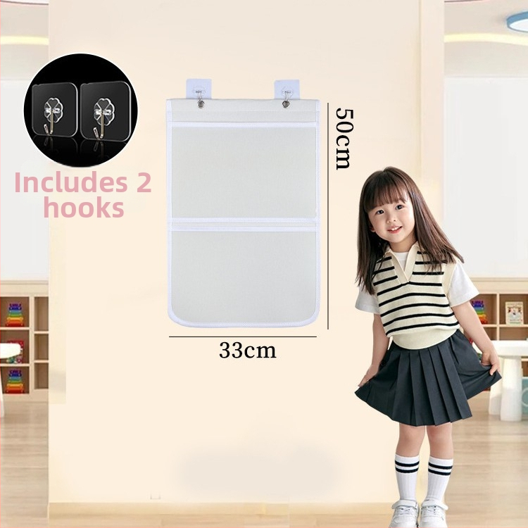 Sieninė laikymo kišenė vaikų meno darbams — modelis 001, prekinis ženklas House of Rabbits, klasikinis kinų stilius.