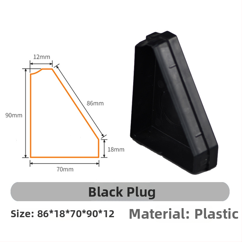 Aliuminio lydinio panelinis kabelių kanalas, paviršinis montavimas, 86 lizdas, paslėpti laidai