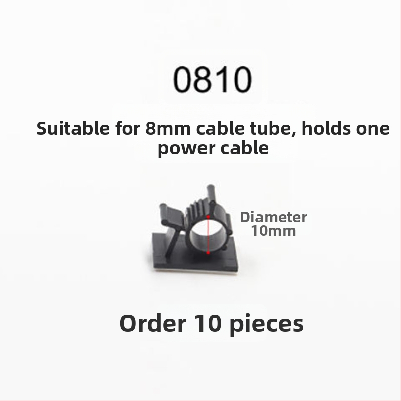 Kabelių organizatorius su lipniais laikikliais, be gręžimo, staliniam laidų tvarkymui