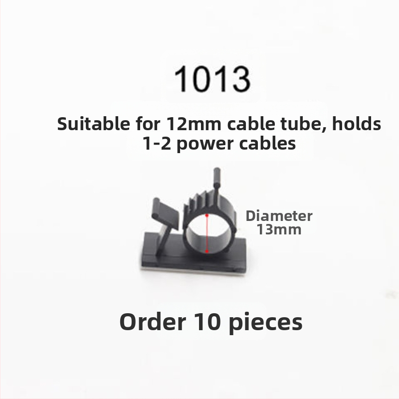 Kabelių organizatorius su lipniais laikikliais, be gręžimo, staliniam laidų tvarkymui