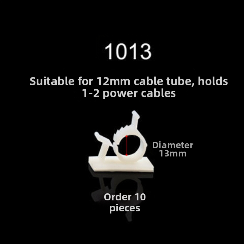 Kabelių organizatorius su lipniais laikikliais, be gręžimo, staliniam laidų tvarkymui