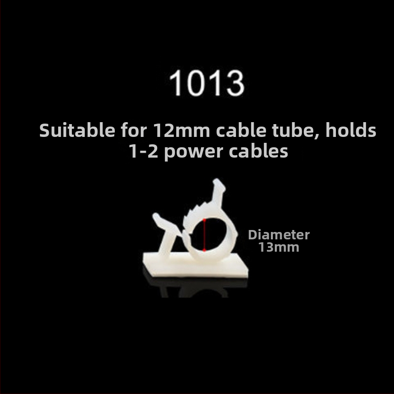 Kabelių organizatorius su lipniais laikikliais, be gręžimo, staliniam laidų tvarkymui