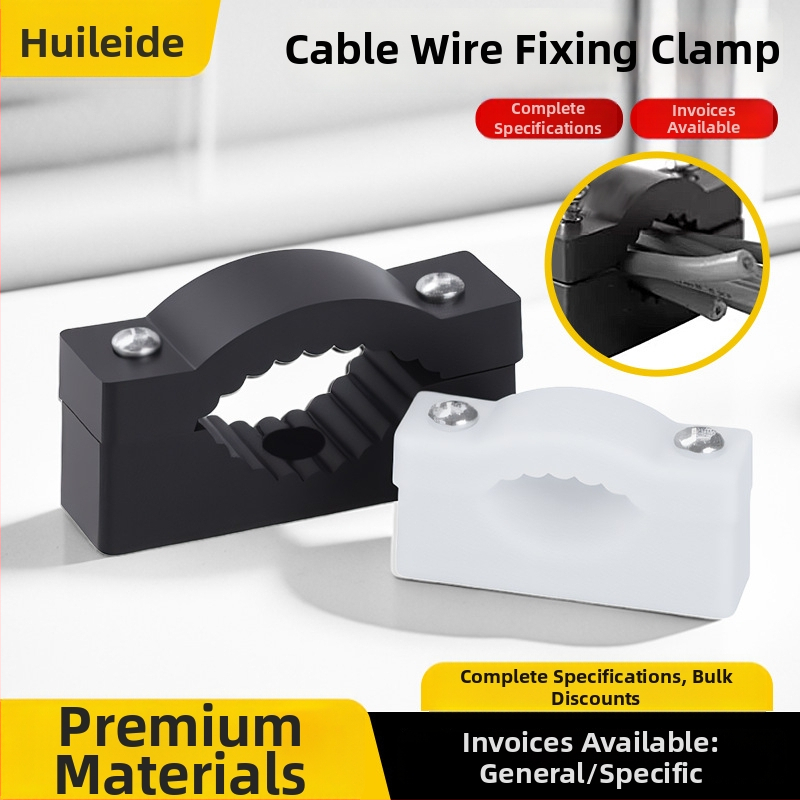 Biezs plastmasas kabelu fiksēšanas klipsis