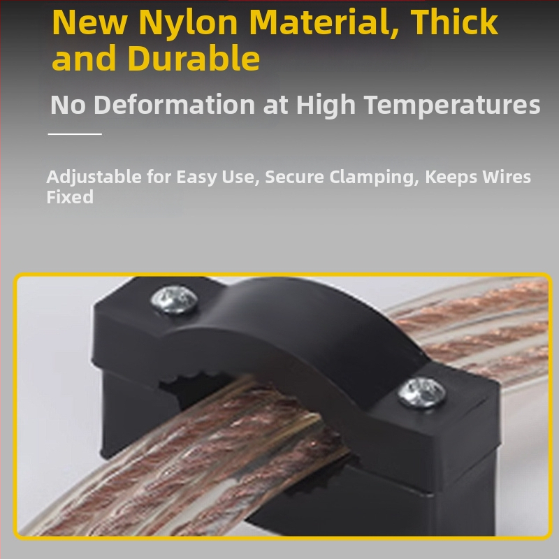 Biezs plastmasas kabelu fiksēšanas klipsis