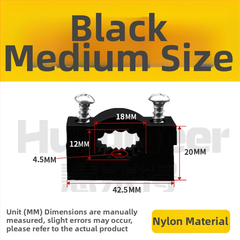 Paks plastikust kaablite kinnitamise klips