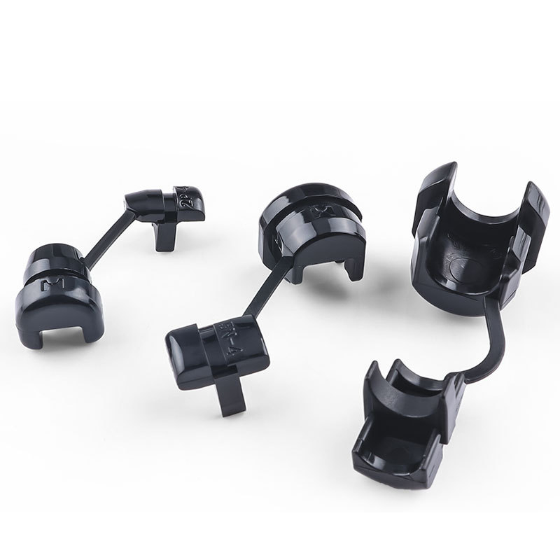 Clip de cablu de alimentare din plastic, model 4N-4, pentru cabluri rotunde și plate, protecție a instalațiilor interioare