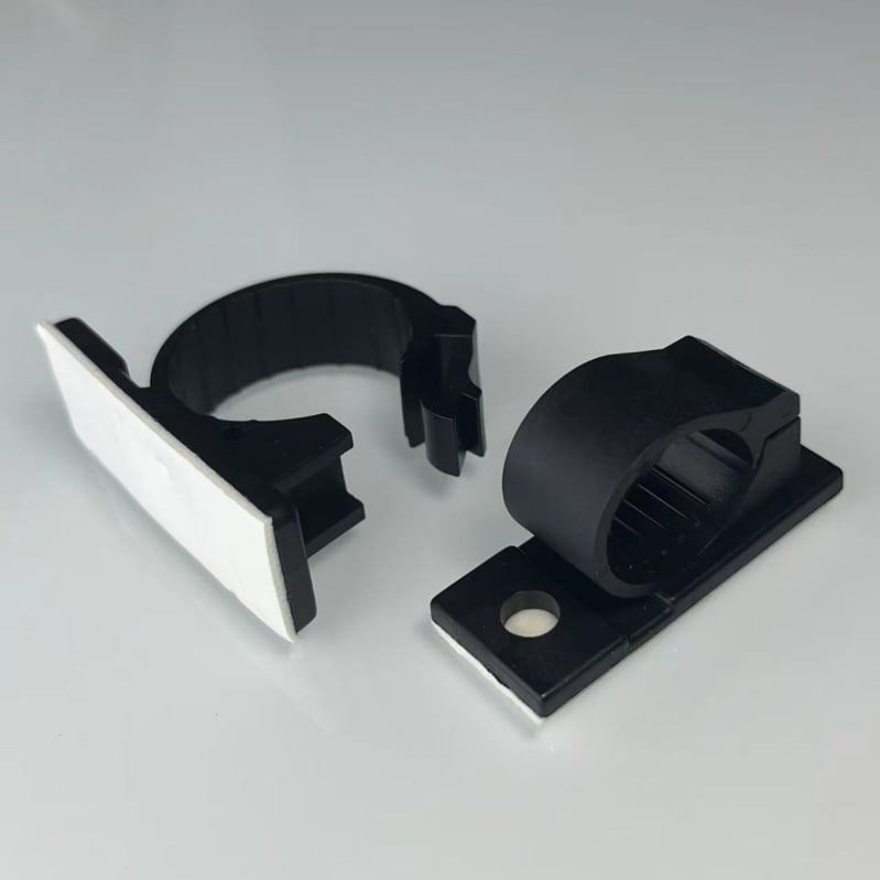 Clip autoadeziv pentru cabluri, clemă cu cataramă — organizator de cabluri reglabil pentru birou, montaj pe perete fără găuri