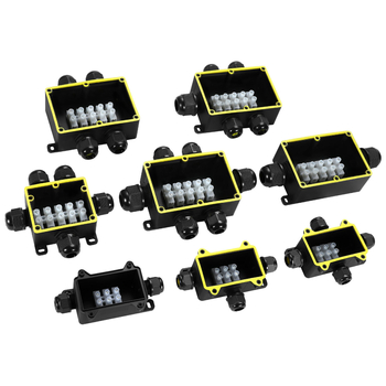 Kenaton Външна водоустойчива кутия за свързване със терминали, нейлонова огнеупорна обвивка, IP68, монтажни уши