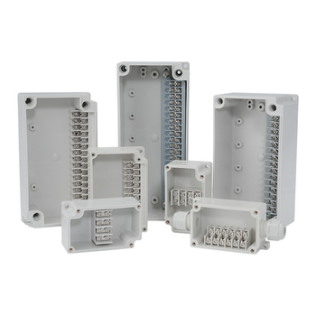 Cutie de legătură impermeabilă pentru exterior cu bloc terminal 6P, etanșări pentru cabluri și carcasă din ABS