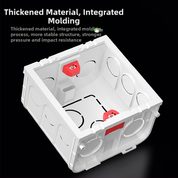 86 tipo universalus jungčių dėžė lizdams ir jungikliams – paslėpta arba paviršiaus montavimas – namų ir pramonės naudojimui.