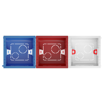 86 tipo universalus jungčių dėžė lizdams ir jungikliams – paslėpta arba paviršiaus montavimas – namų ir pramonės naudojimui.