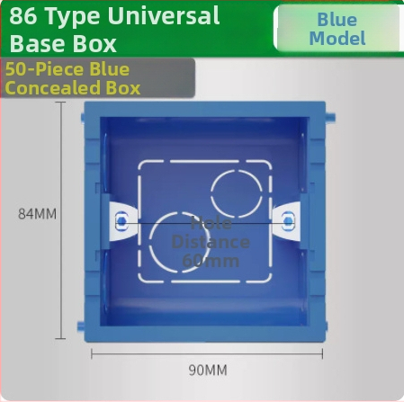 86 tipo universalus jungčių dėžė lizdams ir jungikliams – paslėpta arba paviršiaus montavimas – namų ir pramonės naudojimui.