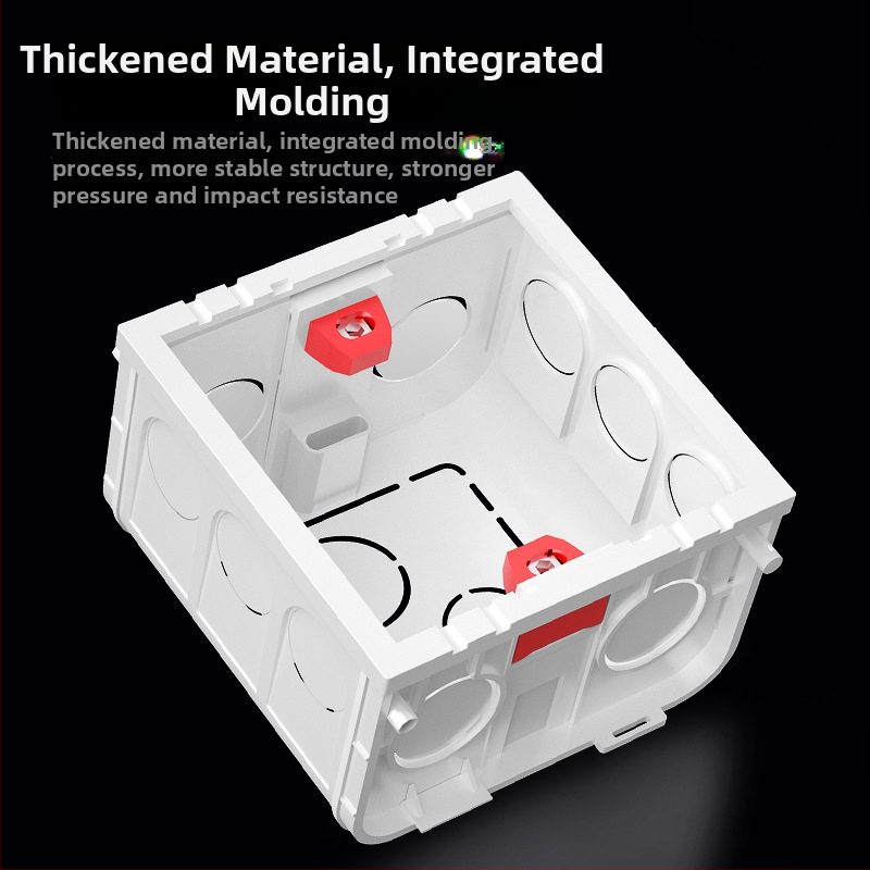 86 tipo universalus jungčių dėžė lizdams ir jungikliams – paslėpta arba paviršiaus montavimas – namų ir pramonės naudojimui.