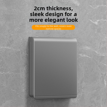 86 tipo plonas atsparus vandeniui vonios kambario jungiklių ir kištukinių lizdų gaubtas, klijuojamas montavimas, PC korpusas (Ouben)