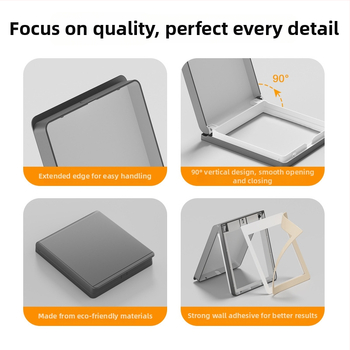 86 tipo plonas atsparus vandeniui vonios kambario jungiklių ir kištukinių lizdų gaubtas, klijuojamas montavimas, PC korpusas (Ouben)