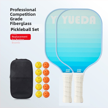 Pickleballi rekete komplekt – klaaskiust, 11 mm paksus, kaal 230–250 g, bränd Enjoy Sports