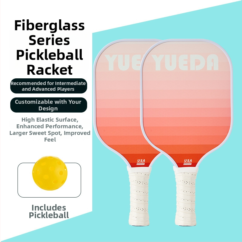 Pickleballi rekete komplekt – klaaskiust, 11 mm paksus, kaal 230–250 g, bränd Enjoy Sports