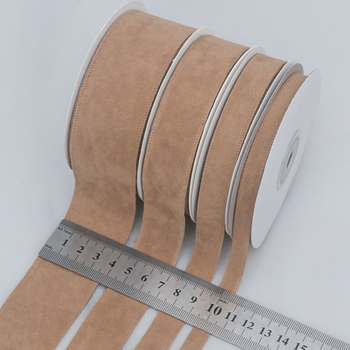 Двустранна велурена лента в корейски стил, найлон, за DIY панделки и аксесоари за коса