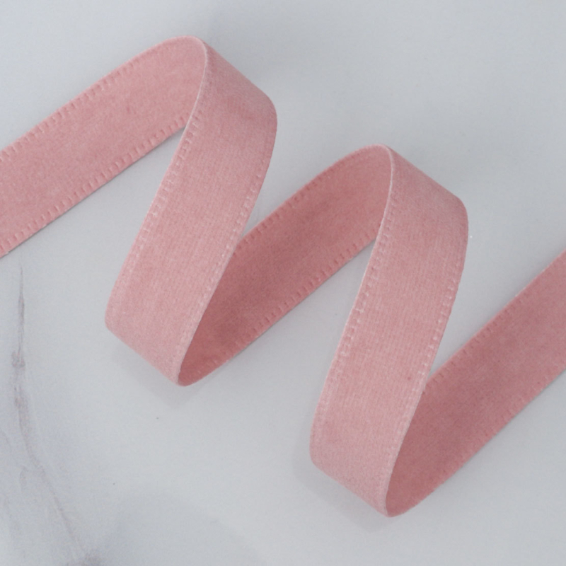 Двустранна велурена лента в корейски стил, найлон, за DIY панделки и аксесоари за коса
