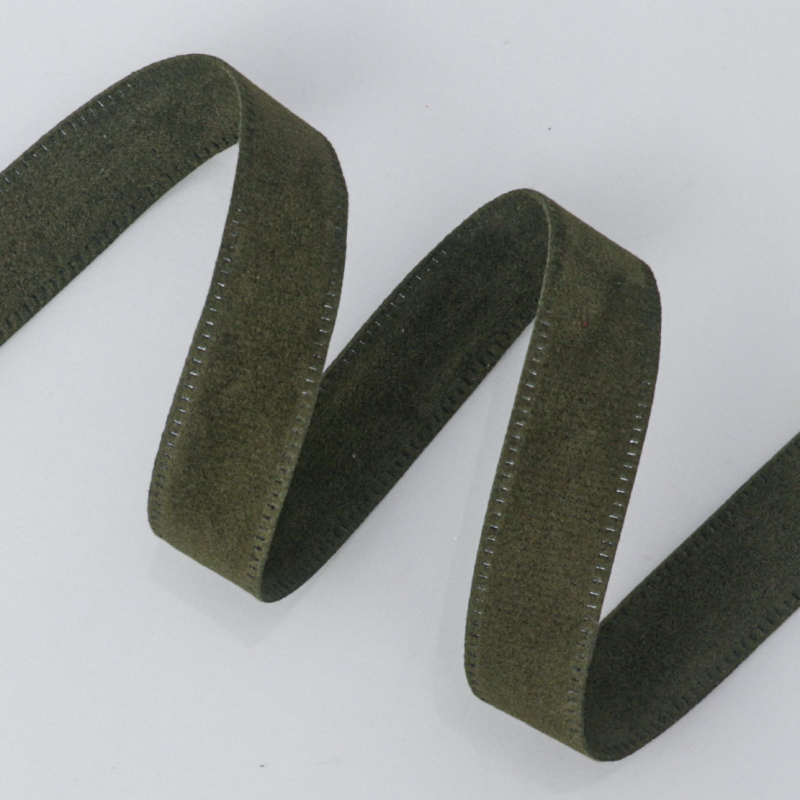 Двустранна велурена лента в корейски стил, найлон, за DIY панделки и аксесоари за коса