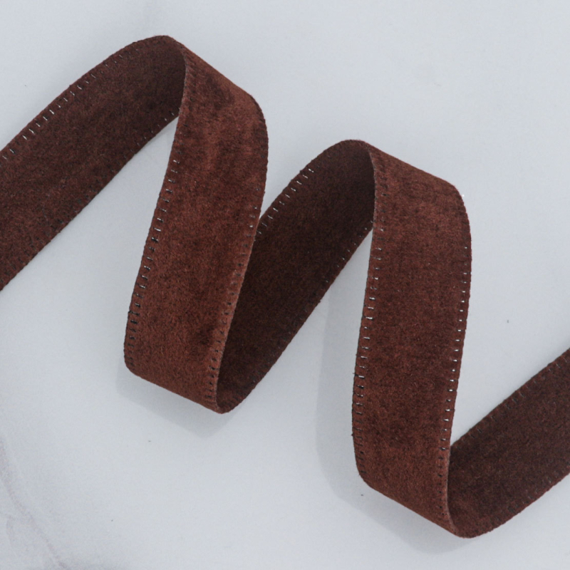 Двустранна велурена лента в корейски стил, найлон, за DIY панделки и аксесоари за коса