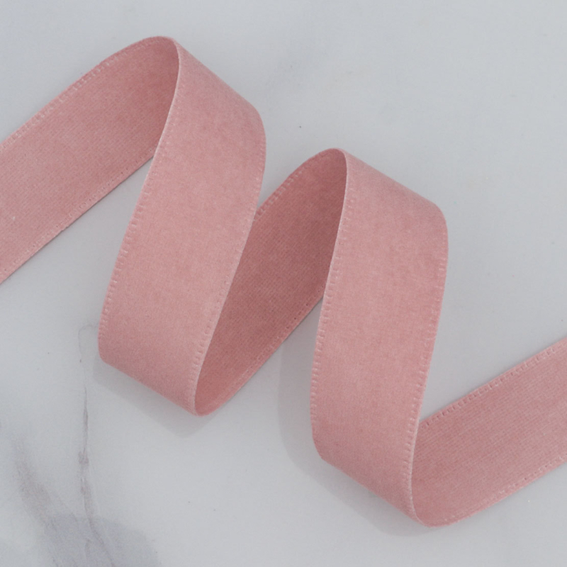 Двустранна велурена лента в корейски стил, найлон, за DIY панделки и аксесоари за коса
