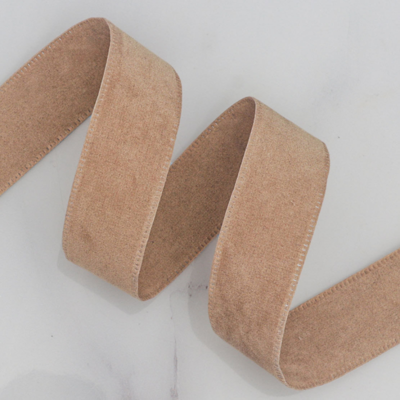 Двустранна велурена лента в корейски стил, найлон, за DIY панделки и аксесоари за коса