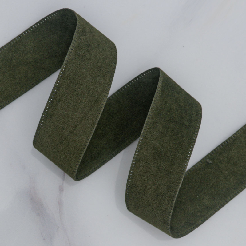 Двустранна велурена лента в корейски стил, найлон, за DIY панделки и аксесоари за коса