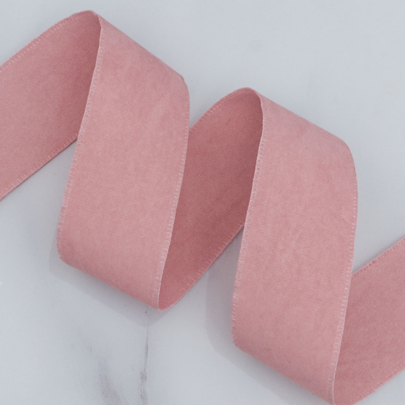 Двустранна велурена лента в корейски стил, найлон, за DIY панделки и аксесоари за коса