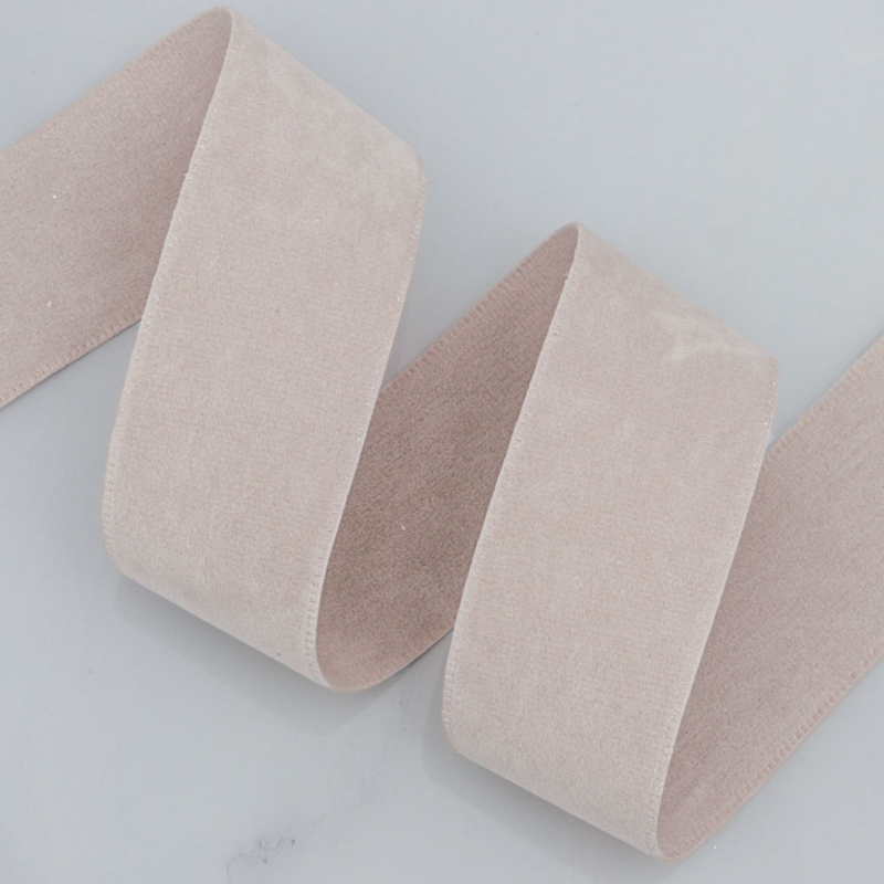 Двустранна велурена лента в корейски стил, найлон, за DIY панделки и аксесоари за коса