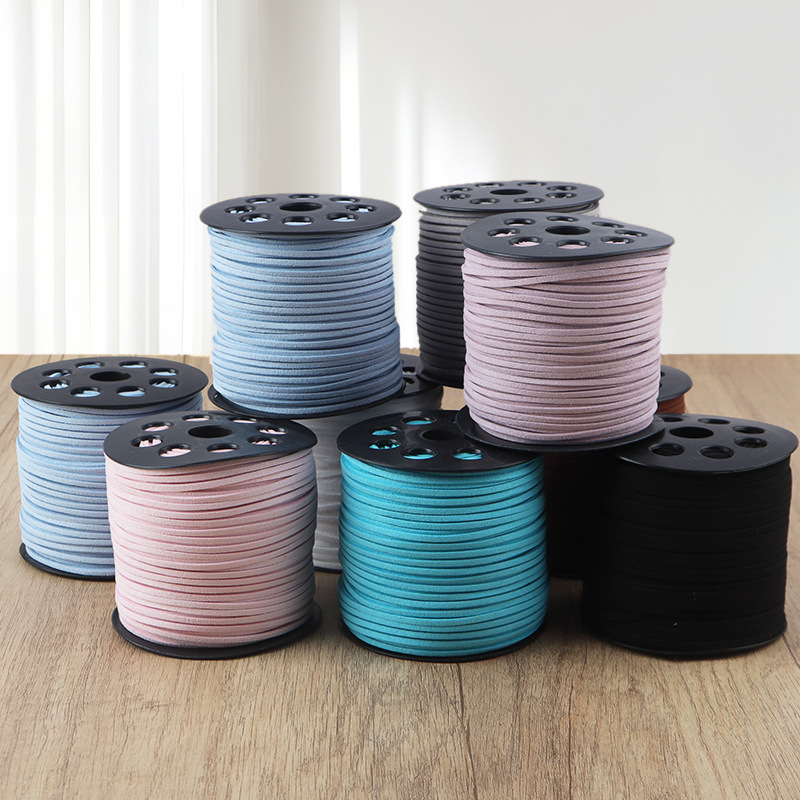 Decai говежда кожа велур лента – ръчно изработена DIY лента за цветя и сватбен декор, за подаръци, опаковане на букети и украса на торти