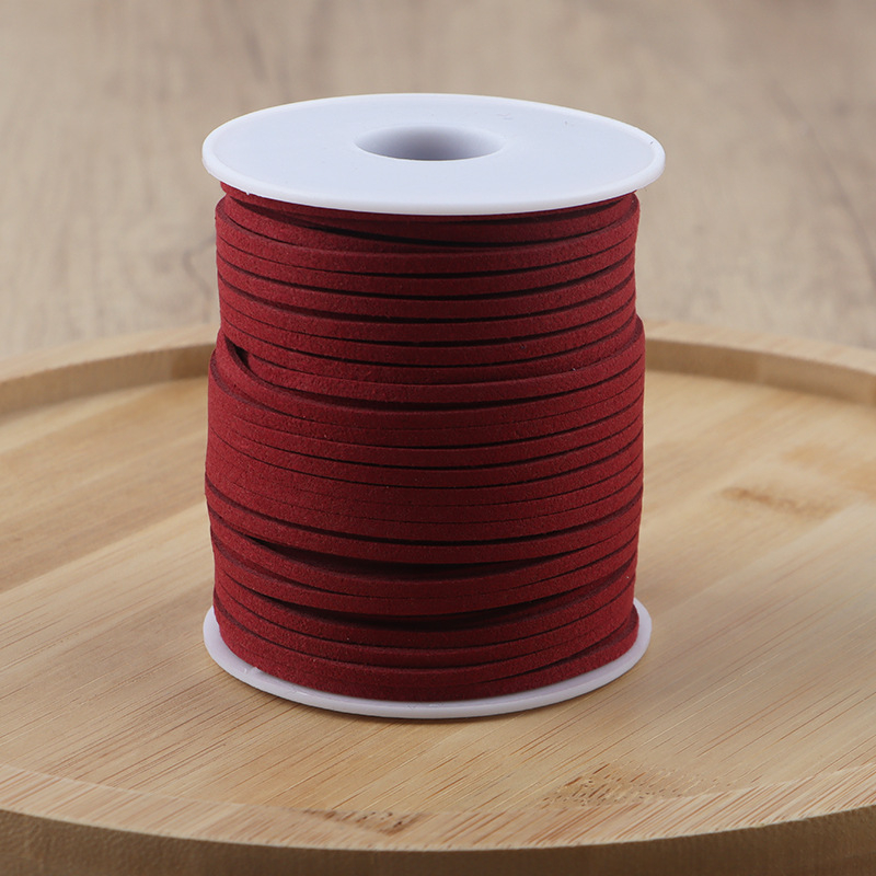 Decai говежда кожа велур лента – ръчно изработена DIY лента за цветя и сватбен декор, за подаръци, опаковане на букети и украса на торти