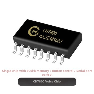 CH7800 balso modulis su USB sąsaja, serijinės jungties valdymas, 100V maitinimas, išorinio stiprintuvo palaikymas, MP3 garso atkūrimas