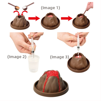 Vulkaanipurske DIY-teaduskatsese komplekt — plastmassist mänguasi 7–14-aastastele, bränd Like a Fish, sisaldab kostüümi ja kartongkarpi