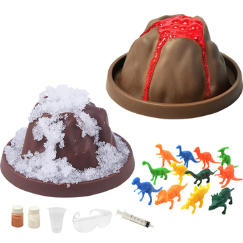 Vulkaanipurske DIY-teaduskatsese komplekt — plastmassist mänguasi 7–14-aastastele, bränd Like a Fish, sisaldab kostüümi ja kartongkarpi