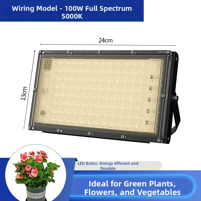 Lampa de creștere a plantelor, model Plant fill light, carcasă din aluminiu, intrare 220V