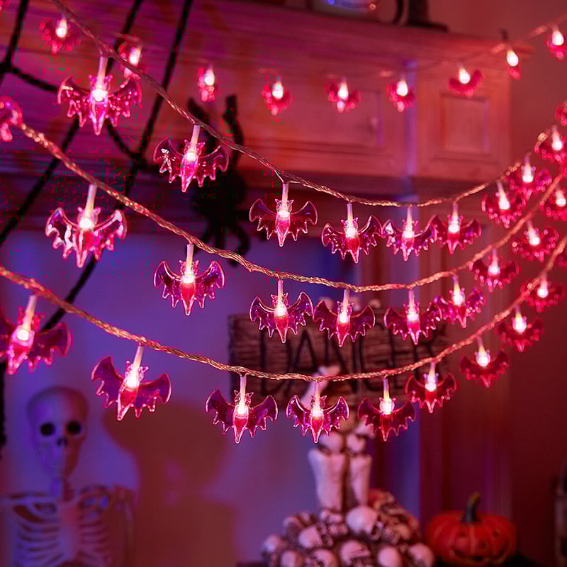 Maple Leaf Pumpkin LED grandinė šviesų, 40 LED, baterijomis maitinama, reguliuojamas ryškumas, IP43