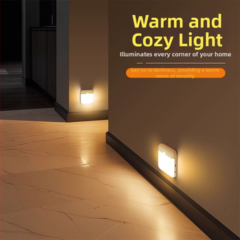 Judėjimo jutiklio naktinė lemputė koridoriui – automatinis įjungimas, balso valdymas (Prekės ženklas Really Bright, Modelis 03, OEM apdorojimas, MOQ 1, Stilius paprastas ir modernus)