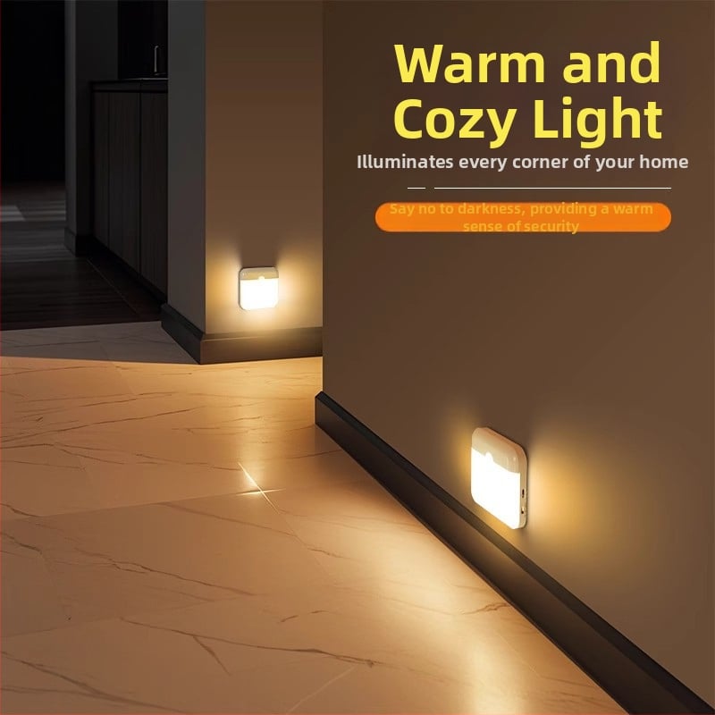 Judėjimo jutiklio naktinė lemputė koridoriui – automatinis įjungimas, balso valdymas (Prekės ženklas Really Bright, Modelis 03, OEM apdorojimas, MOQ 1, Stilius paprastas ir modernus)
