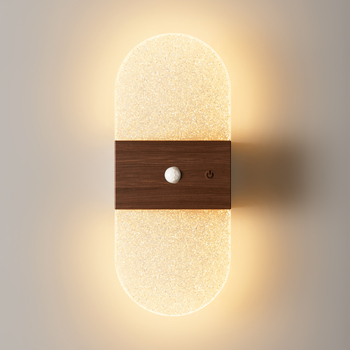 LED τοίχικο νυχτερινό φως με αισθητήρα κίνησης, επαναφορτιζόμενη ενσωματωμένη μπαταρία, ασύρματο, ακρυλικό κάλυμμα