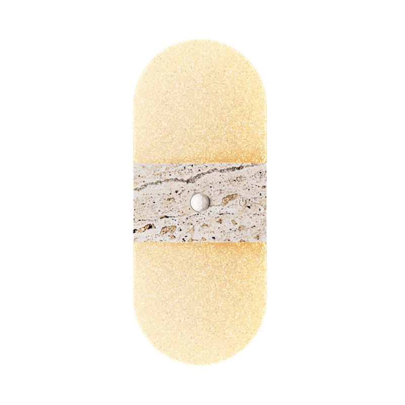 LED τοίχικο νυχτερινό φως με αισθητήρα κίνησης, επαναφορτιζόμενη ενσωματωμένη μπαταρία, ασύρματο, ακρυλικό κάλυμμα