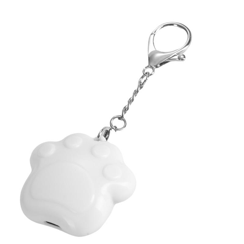 Lampă de noapte pentru breloc cu senzor de atingere, baterie încorporată reîncărcabilă, carcasa ABS, 36V, forme: labă de pisică, nori, rotund