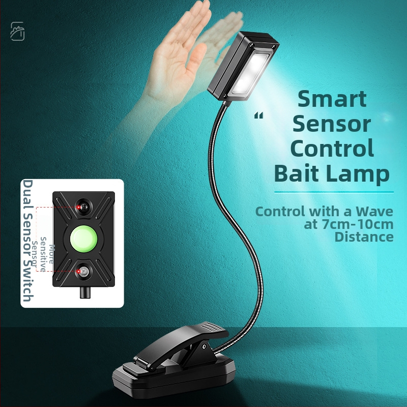 LED masalų lemputė su indukciniu maitinimu naktinei žvejybai – įkraunama, ABS korpusas