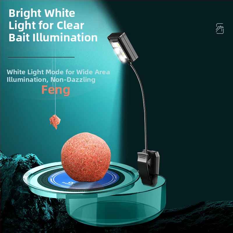 LED masalų lemputė su indukciniu maitinimu naktinei žvejybai – įkraunama, ABS korpusas
